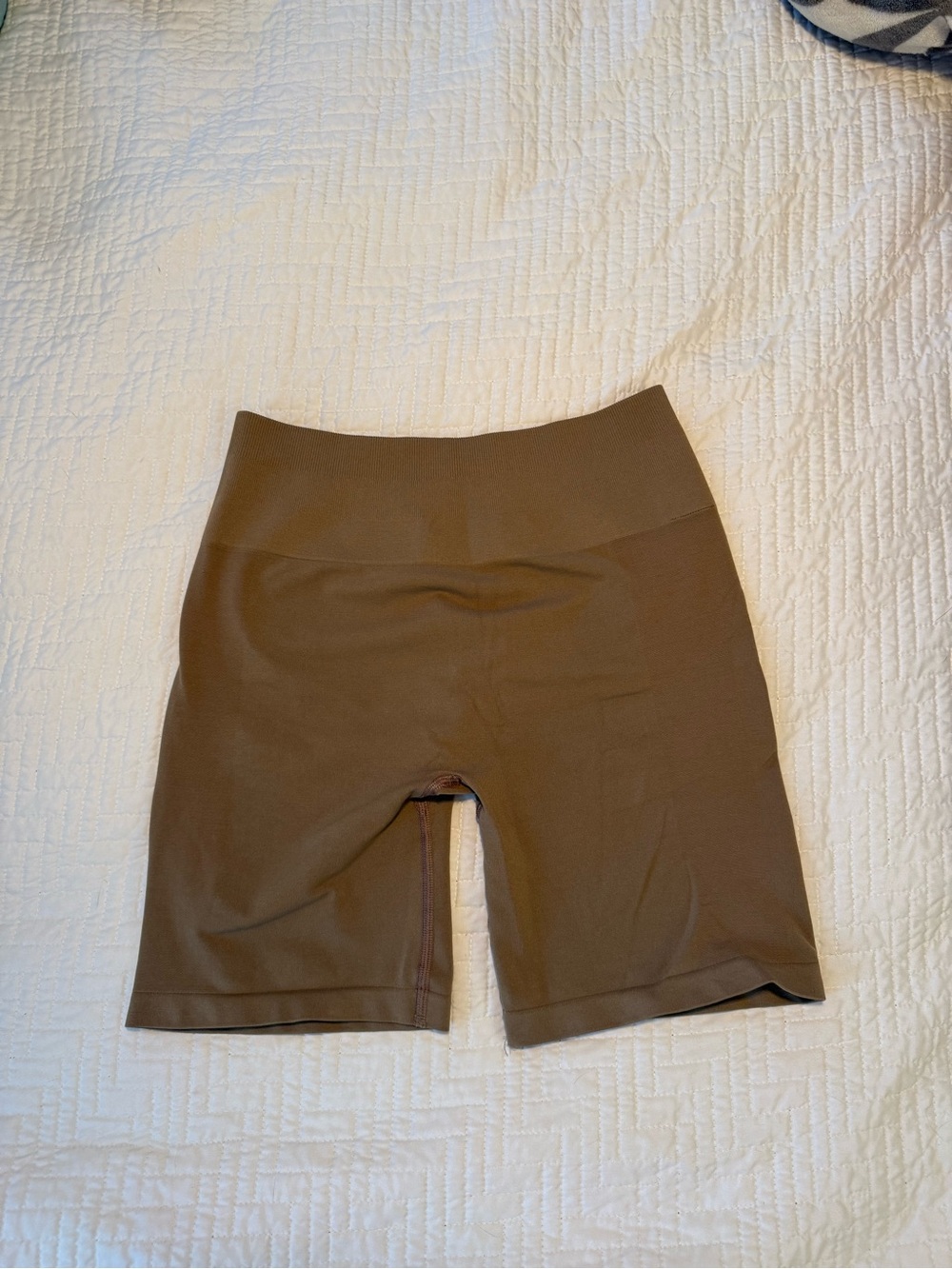 Alphalete Brown Taupe High-Rise Athletic Bike Shorts